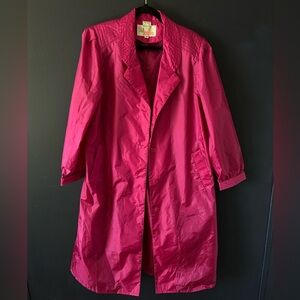 Vintage Hot Pink Trench coat